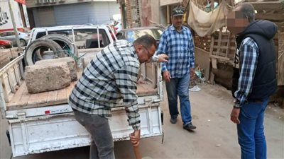 حملة موسعة لرفع الاشغالات ومداهمة أماكن المباشبن في المنصورة 