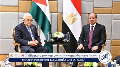 عاجل- عباس يدعو لتمكين الدولة الفلسطينية من إدارة غزة بدعم عربي ودولي والسيسي يؤكد رفض تهجير الفلسطينيين