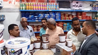  تحرير محاضر وإعدام لأغذية غير صالحة للإستهلاك الآدمى بمدن كوم أمبو والسباعية