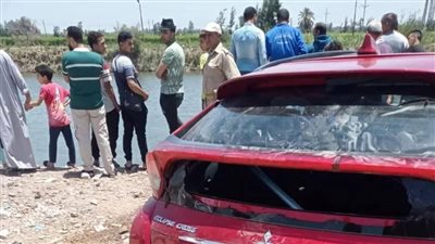 مصرع مسن وإصابة سيدة في انقلاب سيارة ملاكي بترعة أجا بالدقهلية