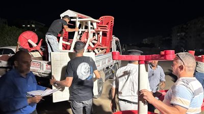 الجيزة ترفع 1100 إشغال من مقاهٍ ومطاعم بحدائق الأهرام