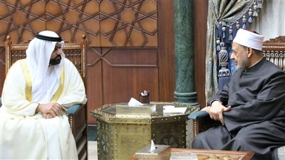 شيخ الأزهر يستقبل ولي عهد الفجيرة بمقر المشيخة 