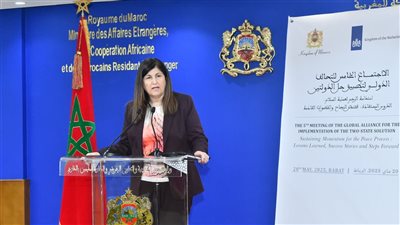وزيرة الخارجية الفلسطينية تشيد بجهود ملك المغرب لدعم القضية والدفع نحو حل الدولتين 