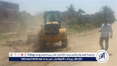 حملة نظافة موسعة بقرية الشعانية بنجع حمادي على طريق مصر–أسوان الزراعي