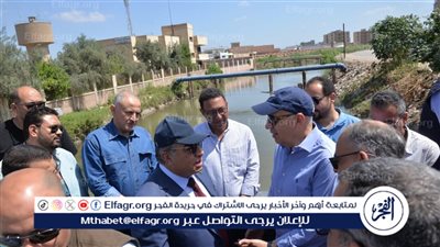محافظ الدقهلية يرافق وزير الري ويتفقدان عدد المنشآت والكباري للوقوف علي حالتها الإنشائية وأعمال التطهير...صور