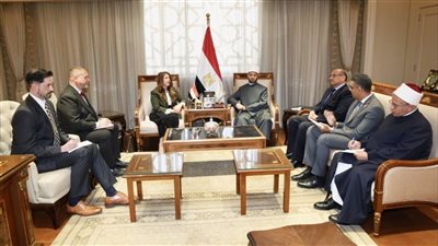 وزير الأوقاف يستقبل السفيرة الأمريكية لدى مصر