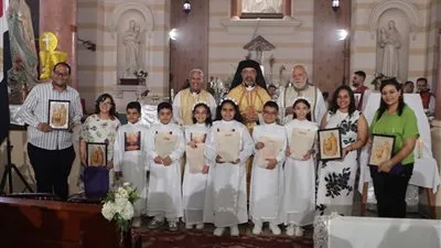 بطريرك الأقباط الكاثوليك يترأس عيد العائلة المقدسة والمناولة الاحتفالية بالمطرية