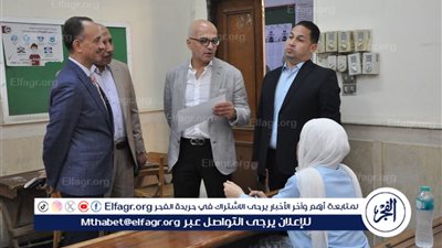 رئيس جامعة عين شمس يتفقد امتحانات الفصل الدراسي الثاني