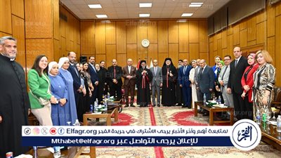رئيس جامعة أسيوط يستقبل قيادات الكنائس بالمحافظة للتهنئة بعيد الأضحي