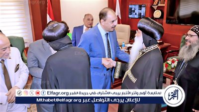 محافظ سوهاج يستقبل المهنئين بعيد الأضحى المبارك