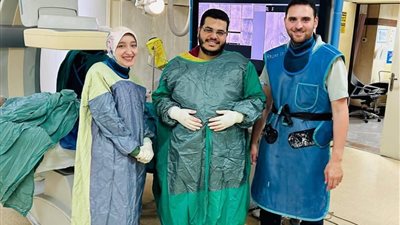 فريق طبي بمعهد كبد المنوفية ينقذون حياة مريض تعرض لنزيف 
