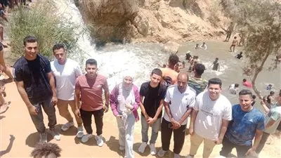 قيادات الشباب والرياضة فى جولات تفتيشية مكثفة ومنقذين فى وادى الريان بالفيوم