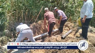 رئيس مياه القناة: تمكنا من إصلاح كسر القنطرة شرق بسبب انهيار جسر المصرف الزراعي