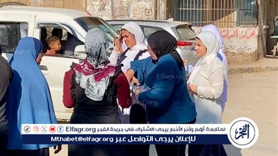 توافد الطلاب على لجان الثانوية العامة بالمنيا في اليوم الأول من الامتحانات 