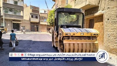 رصف شوارع حي السلام بمدينة منفلوط فى أسيوط 