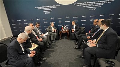 وزير الخارجية والهجرة يلتقي بنظير الإيراني في أسطنبول