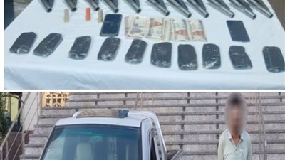 ضبط عدد من تجار المخدرات والأسلحة النارية غير المرخصة بعدة محافظات 