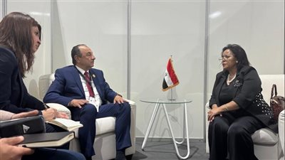 وزير قطاع الأعمال يجتمع مع الرئيسة التنفيذية لوكالة تنمية الاتحاد الأفريقي 