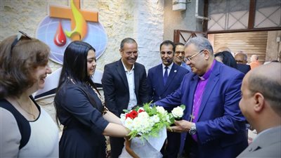 رئيس الطائفة الإنجيلية يشارك في الاجتماع العام لكنيسة نهضة القداسة الانجيلية بالقللي