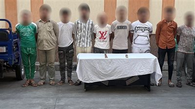 ضبط 9 أشخاص بتهمة تعطيل الحركة المرورية والتلويح بأسلحة بيضاء في البحيرة