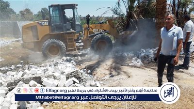 إزالة 46 حالة تعدي على أراضي زراعية وأملاك دولة فى أسيوط 