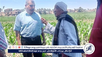 وكيل وزارة الزراعة بأسيوط يتفقد زراعات المحاصيل الصيفية بأبنوب