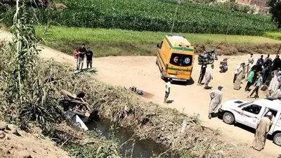 مصرع سيدة وإصابة 6 آخرون إثر سقوط سيارة فى ترعة بالمنوفية