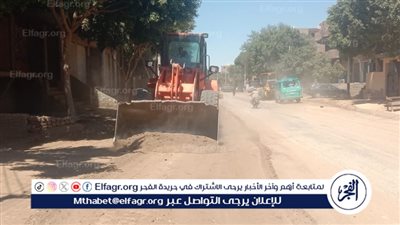 حملة مكبرة لرفع المخلفات بشوارع قرية أولاد إلياس بمركز صدفا فى أسيوط 