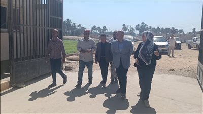 نائب محافظ الجيزة يتفقد محطة رفع الصرف الصحي الرئيسية بأطفيح ومحطة الرفع الفرعية بالقبابات