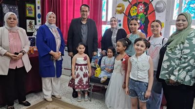 وكيل تعليم الغربية يفتتح معرض الموهوبين والتعلم الذكي بغرب طنطا 