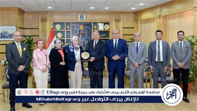 رئيس جامعة المنصورة يستقبل وفد المجلس العربي للتدريب والإبداع الطلابي