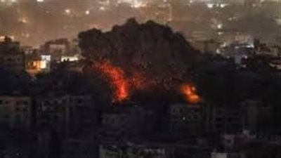 اندلاع حرائق كبيرة بسبب الغارات الإسرائيلية على البقاع