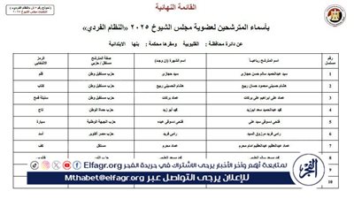 13 مرشحًا يتنافسون على 5 مقاعد بالقليوبية في انتخابات الشيوخ 2025