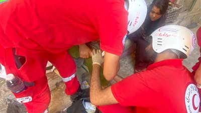 الهلال الأحمر المصري يتدخل لمساندة ضحايا انهيار عقارين بشبرا ومصر القديمة