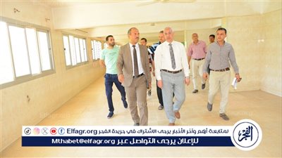 نائب رئيس جامعة أسيوط يتابع تطوير مبنى بمدينة الطالبات