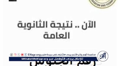 عاجل- رابط مباشر للاستعلام عن نتيجة الثانوية العامة 2025 من موقع وزارة التعليم