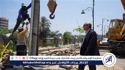 محافظ الغربية يتابع أعمال إصلاح كورنيش طنطا