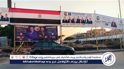 دعاية القائمة الوطنية من أجل مصر تخفي حزب الوعي (صور)