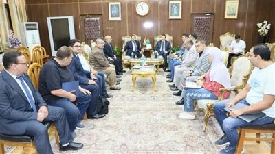 محافظ المنوفية يلتقى وفد معهد بحوث البترول المصري لتعزيز أطر التعاون المشترك