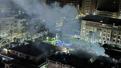 السيطرة على حريق هائل في سطح أحد مباني نادي بلدية المحلة دون إصابات