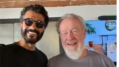 «من مملكة الجنة».. خالد النبوى برفقة ريدلى سكوت