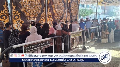 إقبال كثيف من المواطنين على لجان انتخابات مجلس الشيوخ بديروط فى أسيوط 