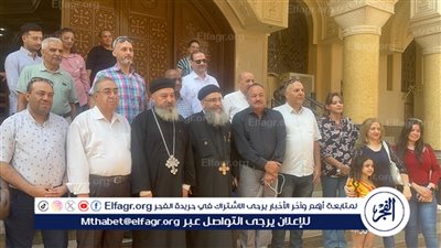 مسيرة لرجال الأوقاف والكنيسة بالفيوم للتصويت فى انتخابات الشيوخ 2025