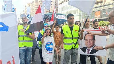 مسيرة جماهيرية حاشدة دعمًا للدولة والقيادة السياسية بمحافظة الغربية