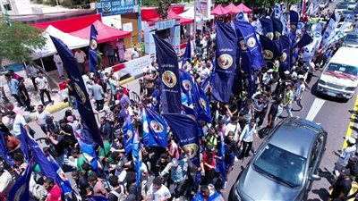 7 آلاف مواطن يشاركون في مسيرة لحزب حماة الوطن بالإسكندرية