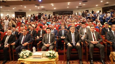 وزير الشباب والرياضة ومحافظ الجيزة يشهدان حفل ختام مهرجان إبداع لأعضاء مراكز الشباب بمسرح الجلاء