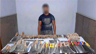 سقوط صاحب ورشة لتصنيع الأسلحة دون ترخيص في الحوامدية 