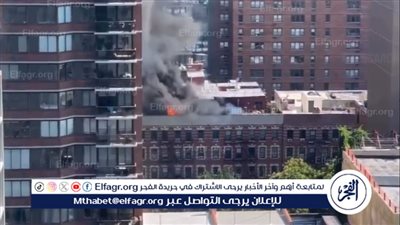 انفجار كبير يهز مانهاتن واشتعال نيران على سطح أحد البنايات 