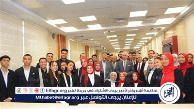 تدريب طلاب كلية التجارة بجامعة أسيوط ببنك مصر ضمن فعاليات ورشة محاكاة النظام المصرفي