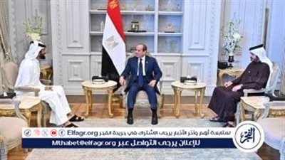 الرئيس السيسي يستقبل مستشار الأمن الوطني البحريني ويشيد بعمق العلاقات بين القاهرة والمنامة